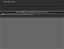 Tablet Screenshot of mservers.com